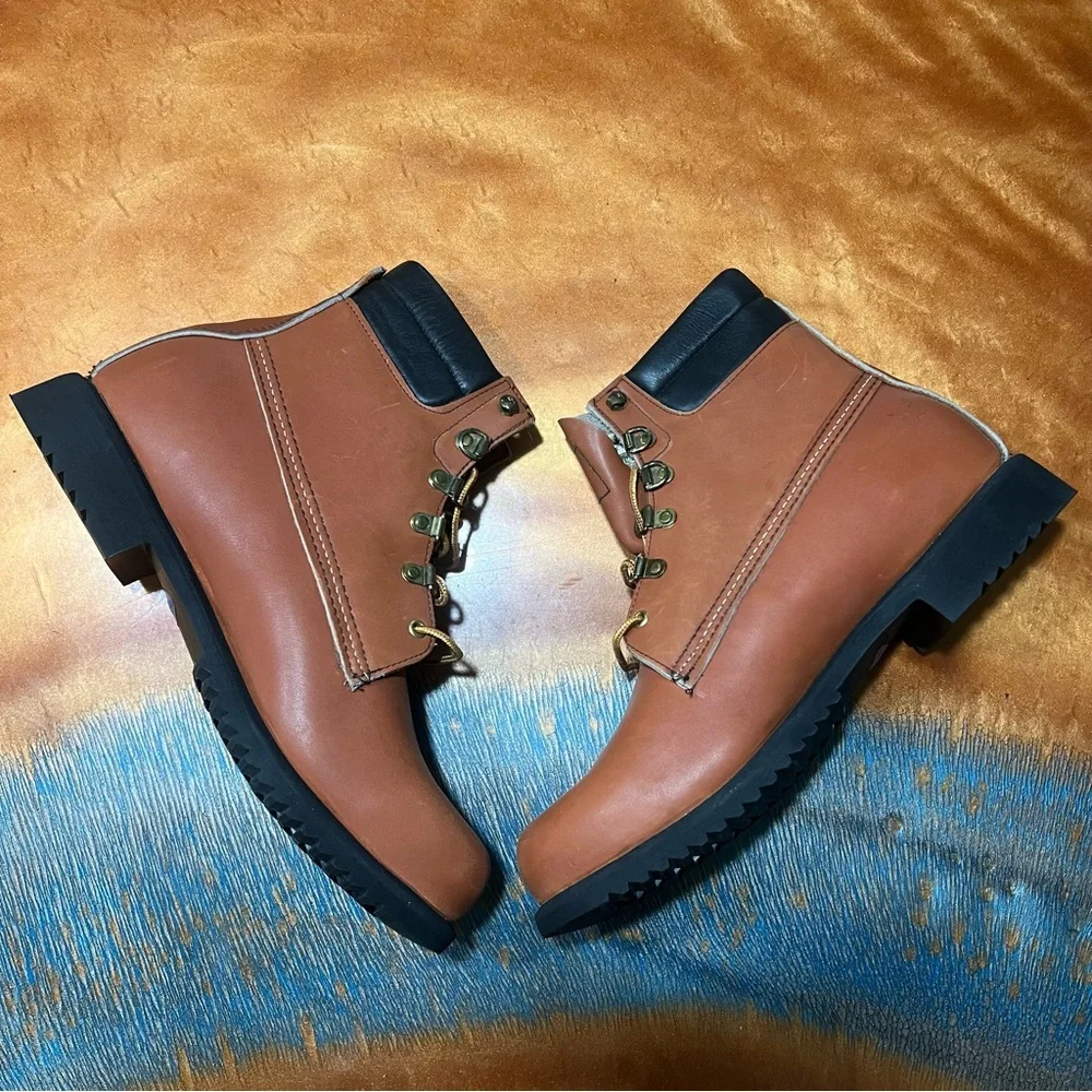 Vtg Red Wings Irish Setter Leather Sport Boots 2193 size 9.5 lace up New NOS USA